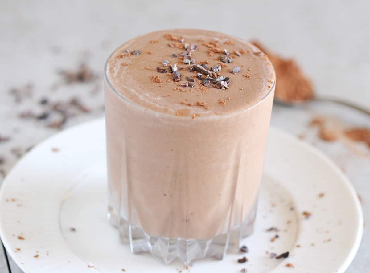 Chocolate Peanut Butter Banana Smoothie - Oatmeal with a Fork